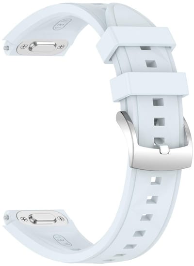 Siliconen bandje - geschikt voor Garmin Venu 2s / 3s / 4 (41mm) / Vivoactive 4s / Forerunner 255s / 265s - Huawei Watch GT 5 Pro - 42mm / GT 6 / GT 5 / GT 4 - 41mm - ice - blauw