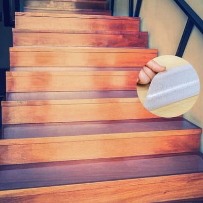 Transparante Antislip Trap Tapes, Zelfklevende Stappenstrips voor Veiligheid van Kinderen, Ouderen en Huisdieren, Geschikt voor Binnen en Buiten - 6" x 24