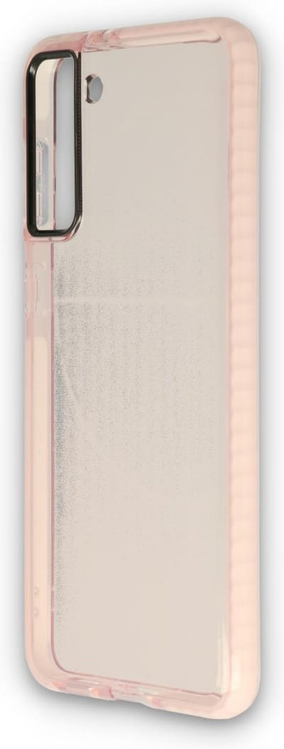 HB Hoesje Geschikt voor Samsung Galaxy S21 Plus - Roze - Anti Shock Gel Armor Back Cover Case