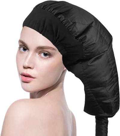 SAVI® Droogkap - Haardroogkap - Haardroger - Haar Steamer - Fohn - Haarstyling - Gemakkelijk Bruikbaar - Zwart - 20cm x 15cm x 1cm