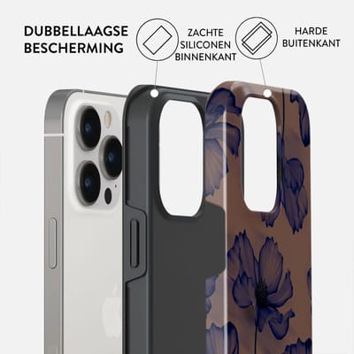 BURGA Telefoonhoesje voor iPhone 14 PRO - MagSafe-compatibel - Schokbestendige Hardcase Hoesje - Velvet Night