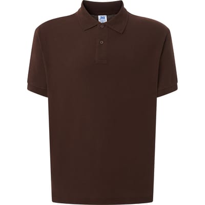 JHK Heren Pique Regular Poloshirt (Chocolade)