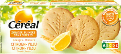 Céréal Koekjes Citroen & Yuzu - 6 x 132 gr - Voordeelverpakking