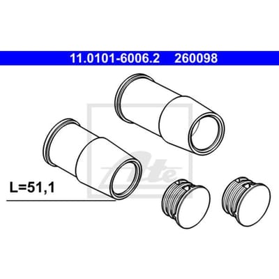 Set geleidebussen, remklauw ATE 11.0101-6006.2