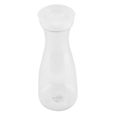Allecto - Acryl Koud Water Fles - Transparante Pitcher - Met Deksel - 1000ml - Ideaal voor Sap en Drank - Geschikt voor Thuis en Buiten