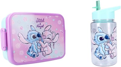 Lilo & Stitch Lunchsset Lunchbox en Drinkfles 450ML