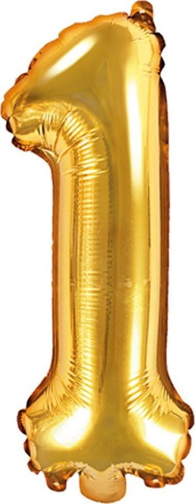 Cijfer 1 (35 cm) - Goud