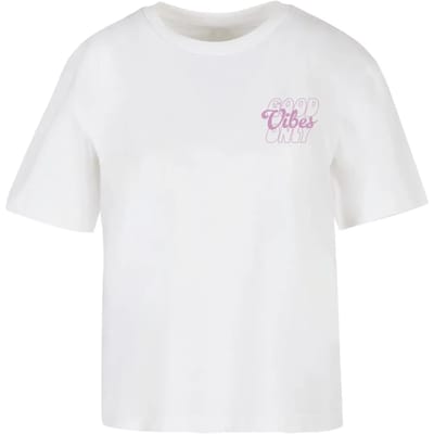 Dames-T-shirt Miss Tee Good Vibes Wording