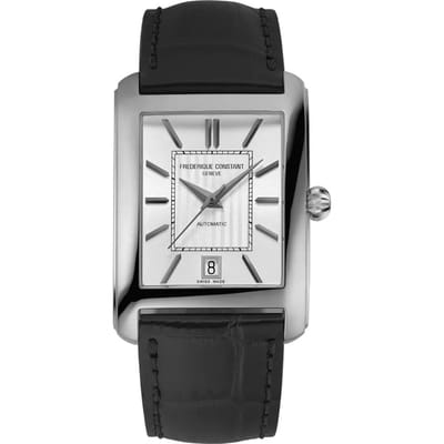 Frédérique Constant Carrée FC-303S4C26 Horloge - Leer - Zwart - Ø 32 mm