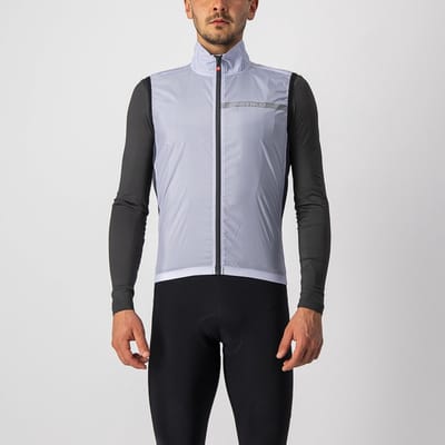 Castelli SQUADRA STRETCH VEST Silver Gray/Dark Gray - Mannen - maat L