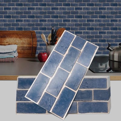 NTH products- Wandtegel Zelfklevend 30x15cm - Muurstickers Keuken - Muurstickers Badkamer - Antislip - PVC - Verwijderbaar zonder Resten - Muursticker