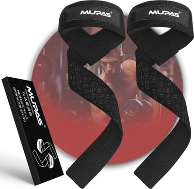 Professionele Lifting Straps - Zwart - Antislip Siliconen - Verstelbare Lengte - Voor Krachttraining en Bodybuilding