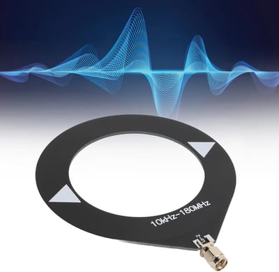 VT Goods - Mini Loop Antenne - Korte Golf - Donut Vorm - Draagbaar - Camping - Outdoor Gebruik - 10KHz-180MHz - SMA Male Interface - Geschikt voor S...