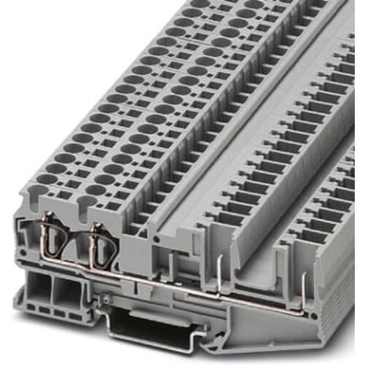 Phoenix Contact ST 4-QUATTRO/2P 3042845 Doorgangsklem Aantal polen: 4 0.08 mm² 4 mm² Grijs 50 stuk(s)