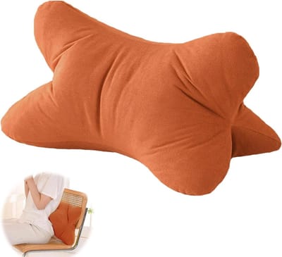 Nekkussen Leeskussen - Nekrol Ondersteuning - Ontspannen Lezen - Flexibele Boek Steun - 48x315 cm - Oranje