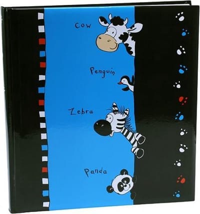 GOLDBUCH GOL-27267 Kinderalbum CRAZY ANIMALS zwart/blauw als fotoboek