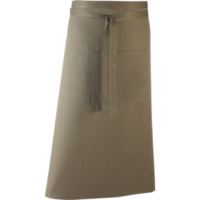 Premier Unisex Kleuren Barschort / Werkkleding (Lange Continentale Stijl) (Pakket van 2) (Salie)