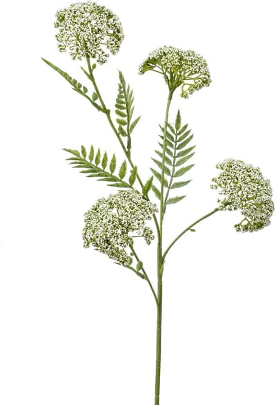 Emerald - Kunstbloem Duizendblad 60cm wit - Kunstplant voor binnen