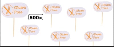500x Prikker Hout Gluten Free - gluten vrij prikkers cocktail hapjes eten tafelen