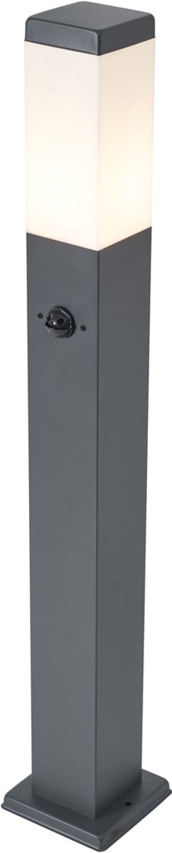 QAZQA malios - Moderne Staande Buitenlamp | Staande Lamp voor buiten - 1 lichts - H 80 cm - Donkergrijs - Buitenverlichting