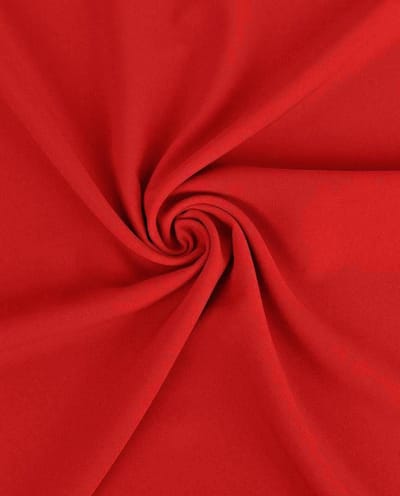 Burlington Stof Uni per Meter – Rood – Stevig & Vormvast – Texture Stof – Voor Broeken, Rokken & Colberts