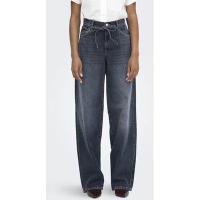 Only blauwe dames jeans   Regular waist   Straight fit   5-Pocket zakken   Knoop- en ritssluiting   Duurzaam   Regular waist Blauw 27/32