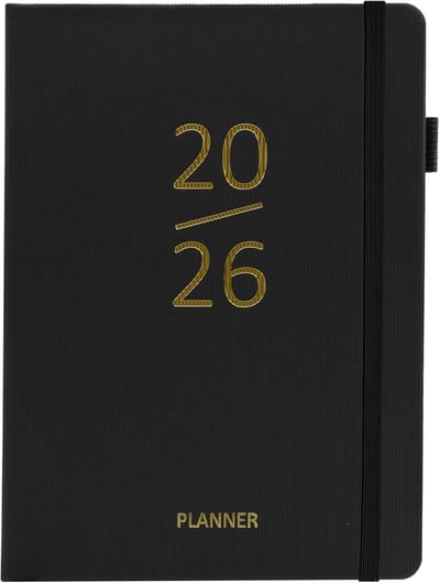 Grote Agenda 2026: Week-, Maand- en Dagplanner met Tabbladen voor Jaaroverzicht (Januari t/m December)