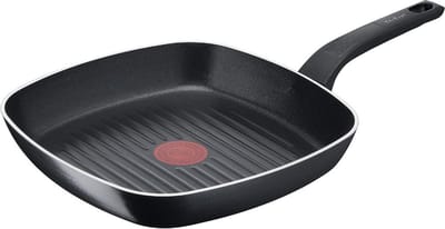 Tefal Easy Cook & Clean Grillpan - 26x26 cm - Niet geschikt voor Inductie - Anti-aanbaklaag - Aluminium - Zwart