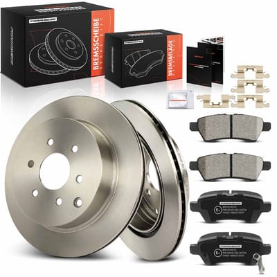 Frankberg 2x remschijven 4x remblokken achteras voor Nissan