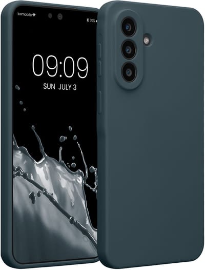 kwmobile telefoonhoesje geschikt voor Samsung Galaxy A57 5G - TPU backcover met siliconen coating - Smartphone case in leisteen