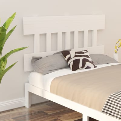 vidaXL - Hoofdbord - 143,5x3x81 - cm - massief - grenenhout - wit