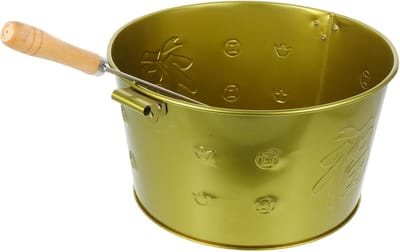 Papieren Emmer Oven - Verbrandingsoven Tuin - Afval Verbranden - Roestvrij Staal - 177 x 26 x 177 cm - Goud