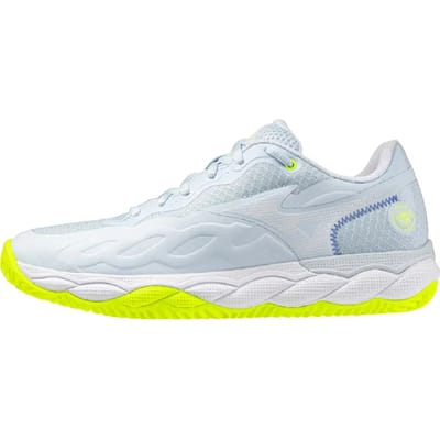 Mizuno WAVE ENFORCE COURT CC tennisschoenen dames gravel 61GC243620 Blauw Geel