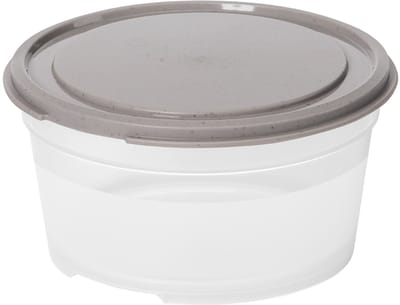 smartstore vershouddoos, rond, 0,45 L, grijs / transparant