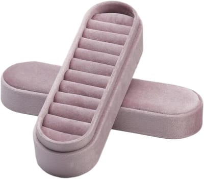Sieraden Opbergdoos - Juwelendoosje Reisdoosje - Sieraden Beschermen - Fluwelen Buitenkant Spons - 18 x 5.4 x 5.3 cm - Roze