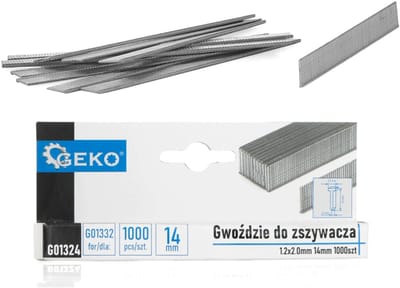 GEKO Brads - 1.2 x 2.0mm - 14mm - 1000 stuks - Veelzijdig gebruik