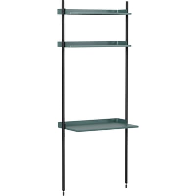 HAY Pier System Module 11 Rek met bureau - blue