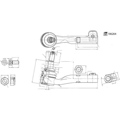 Spoorstangeinde FEBI BILSTEIN 186264