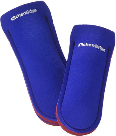 KitchenGrips - FLXAprene pannenlap - pannenhouder - neopreen - set 2 stuks - blauw/rood