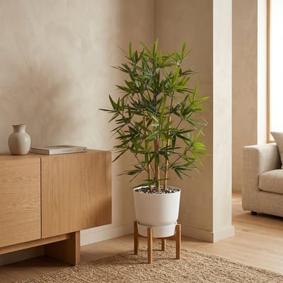 Florafy Kunstplant Bamboe 91cm - Kunstplanten voor binnen - Onderhoudsvrij