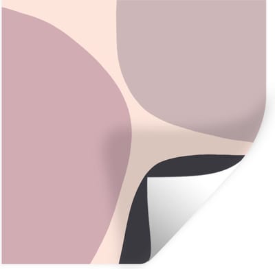 Muurstickers - Sticker Folie - Pastel - Design - Minimalisme - 100x100 cm - Plakfolie - Muurstickers Kinderkamer - Zelfklevend Behang XXL - Zelfklevend behangpapier - Stickerfolie