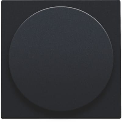 Niko - Centraalplaat draaiknopdimmer of extensie black coated - 161-31003