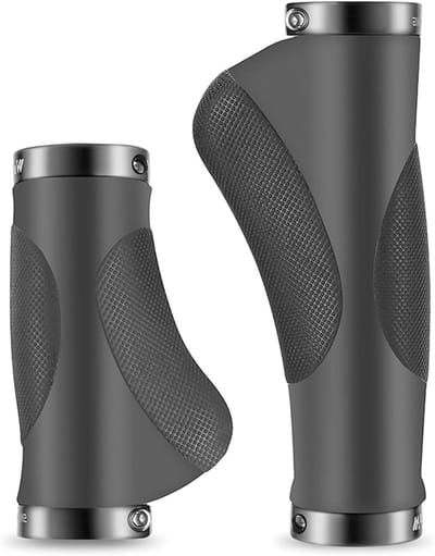 Fietsgrepen - Stuurgrepen Rubber - Comfortabel Fietsen - Antislip Schokabsorberend - 130 mm - Zwart