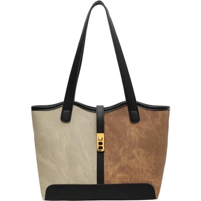 Tas met grote capaciteit, Dames High-end Stijl, Veelzijdige Handtas, Schoudertas, Pendeltas voor Werkdame, Draagtas zwart