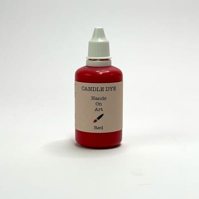 MGM Trading® - Hands on art - Candle dye - Kleurstof voor kaarsvet - 20 ml - 1 fles - Hoog Geconcentreerd - Rood