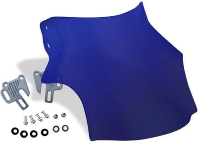 Motorfiets Windscherm - Motor Accessoire Fiets - Comfortabel Rijden - Universele Pasvorm - 5-7 inch - Blauw