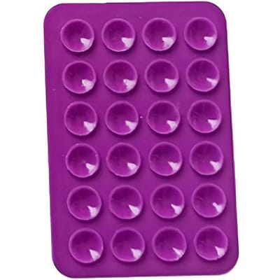 1 pièce Ventouse en Silicone Support de Téléphone Coque Mains Libres Forte Adhérence pour Selfies & Vidéos Compatible avec iPhone & Android Support Adhésif en Silicone violet