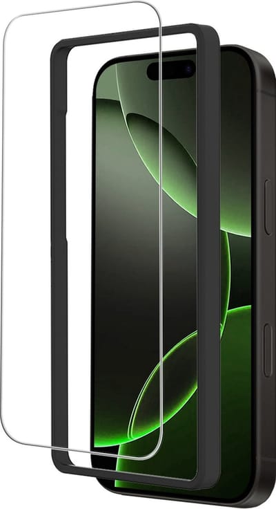 Screenprotector Geschikt voor Apple iPhone 16 Pro Max - Met Installatie Frame - Beschermglas - Gehard Glas - Tempered Glass - Screen Protector