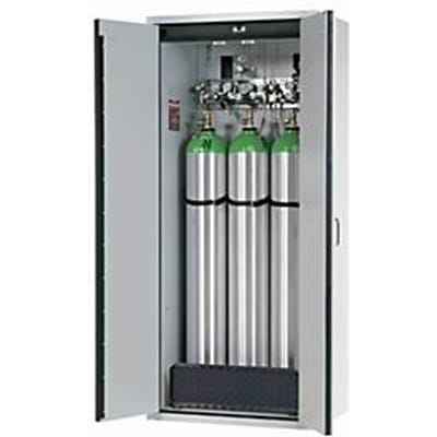 Gasflessenkast G-CLASSIC-30 Standaard, dubbele deur, 3x 50 l-cilinders, B 898 x D 616 x H 2050 mm