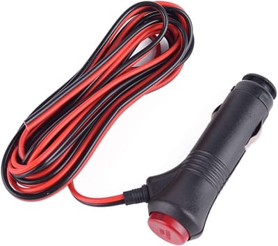 Allecto - Universele stekker - Sigarettenaansteker-stekker - 3 meter kabel - 12V/24V - Aan/uit-schakelaar - Geschikt voor diverse elektrische produ...